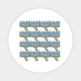 Boho Bears Tessellation Magnet